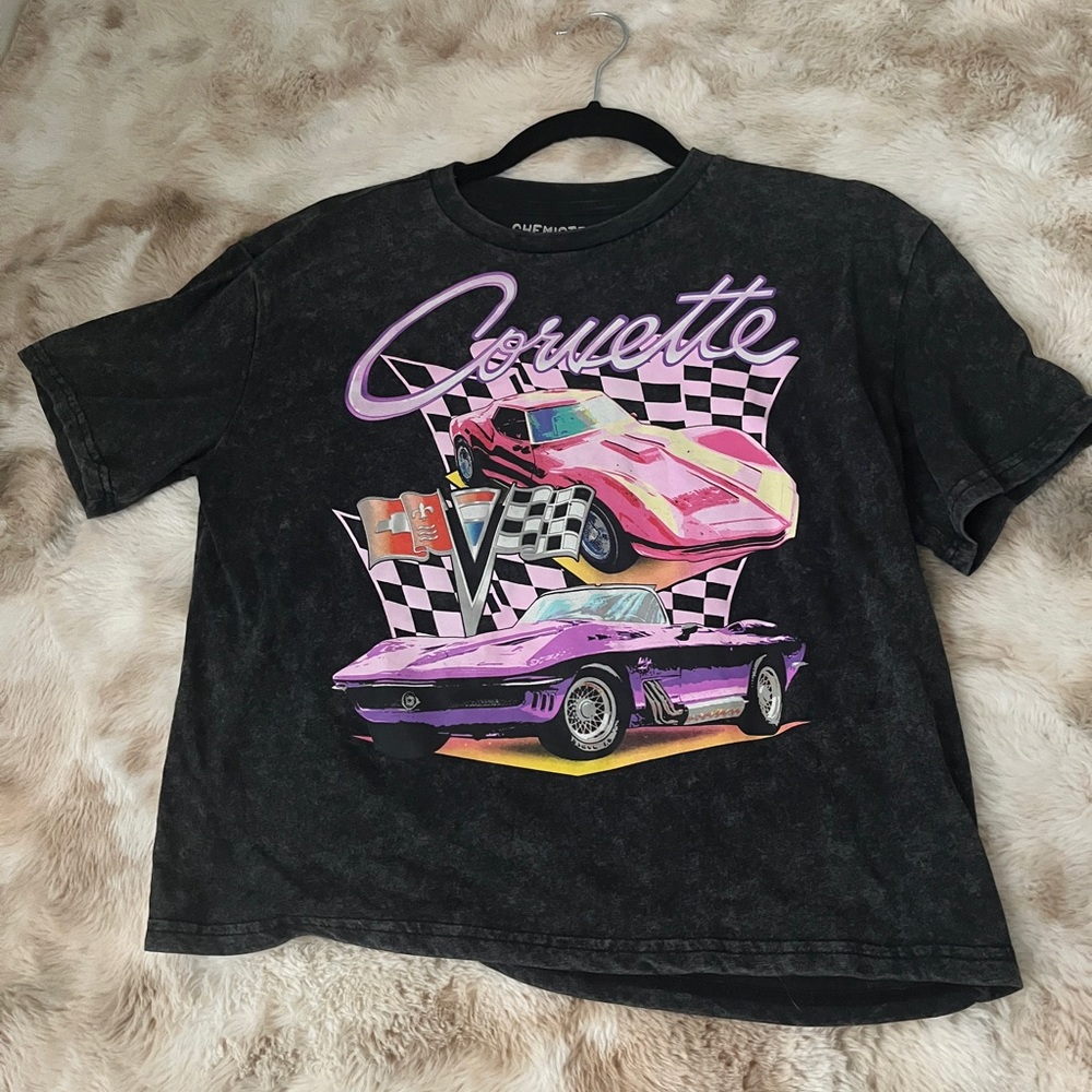 Chemistry Black and Pink Corvette Graphic Tee
